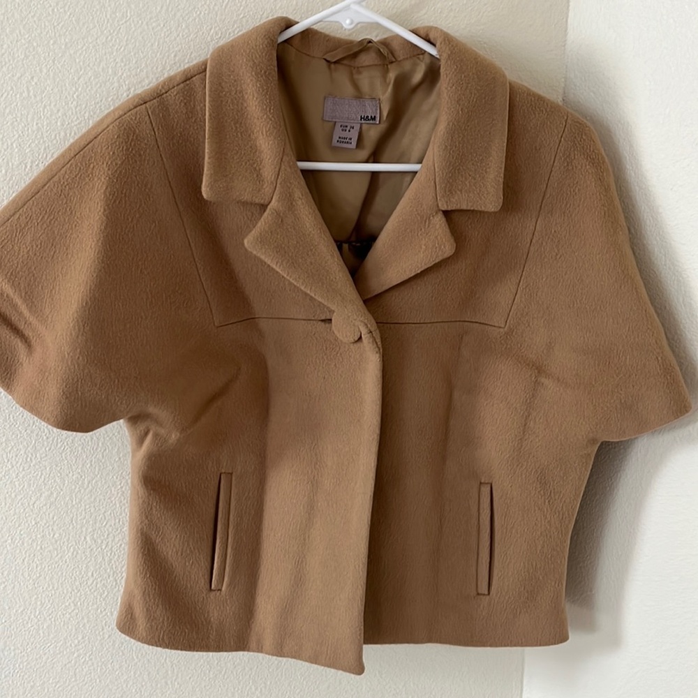 H&M cashmere cropped coat, BRAND NEW